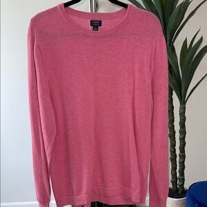J. Crew Mens Crewneck Sweater with Ribbed Details Size Large
